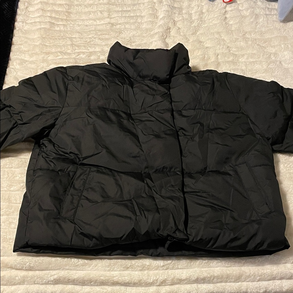 Old Navy Charcoal Quilted Jacket